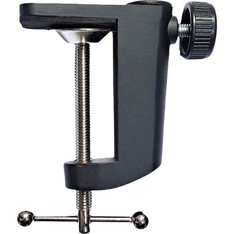 Pince en I en alliage d'aluminium, support cantilever, pied de lampe de bureau, base métallique, pince de fixation pour bureau (1/5)