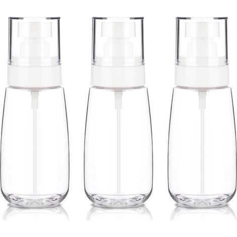3er-Pack kleine Reise-Sprühflaschen à 100 ml, leere Reise-Sprühflaschen, Mini-Sprühflaschen aus Kunststoff mit feinem Sprühnebel