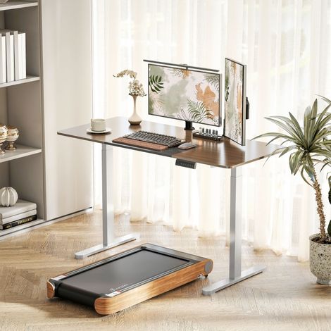Cadre de bureau électrique hauteur réglable 2 moteurs 3 pieds mémoire contrôle silencieux blanc anti-collision.