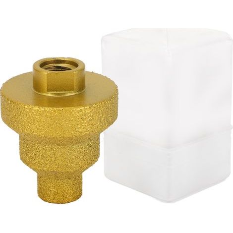 Foret étagé 20mm 35mm 50mm, alésoir conique multicouche, chanfrein brasé au diamant pour carrelage, marbre, béton, tige M14 (1/5)