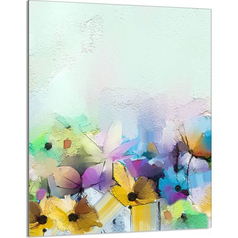 PLANCHE À DÉCOUPER EN VERRE 40x52 Fleurs (1/5)