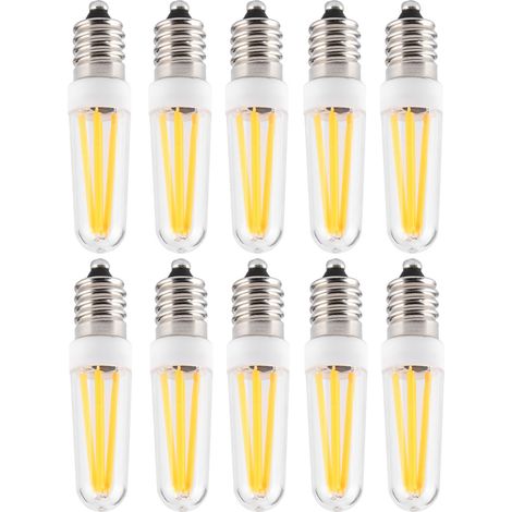 10 Ampoules LED E14 3W Blanc Chaud, Éclairage Économique pour Lustre et Plafonnier (1/5)