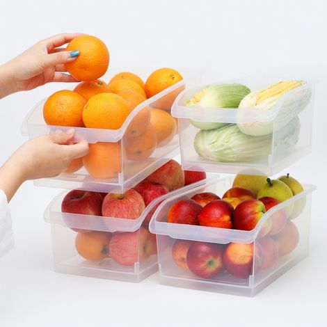 Boîte de rangement japonaise pour réfrigérateur 31 × 17,5 × 11,5 cm — bac à tiroir pour œufs et légumes (1/5)