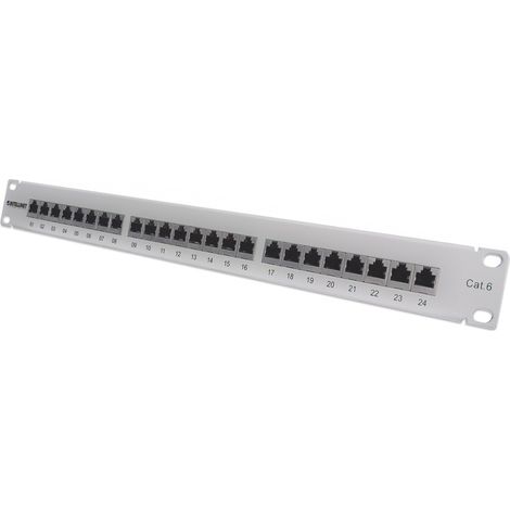 Intellinet 720014 pezzo di pannello 1U (CAT6 PATCH PANEL 24-PORT FTP- - 1U SHIELD 90/DEG TOP/PUN DWN GRY) (1/5)