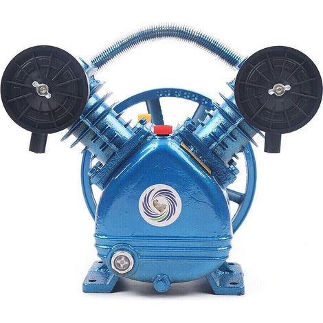 Cabezal de bomba de compresor de aire, cabezal de bomba de compresor de aire de 2 pistones, estilo V, bicilíndrico, etapa única, 2 HP 115 PSI, 1500 W, bomba de etapa única, cabezal de motor tipo V, he