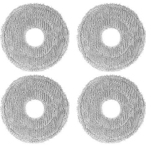 DREAME Lot de 4 tampons de balai à franges compatibles avec X40 Ultra/L10s Ultra/L10s Plus/L10s Pro Gen 2/L40 Ultra/L30 Ultra/X30 Ultra/L20 Ultra/L40 Ultra/L10s Ultra Gen2/X40 Master (1/5)