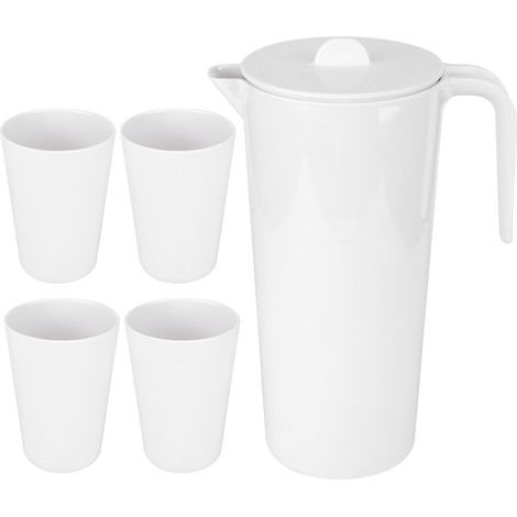 1700ml Large Capacity Water Kettle with 4PCS Cup Set for Home Restaurant Kitchen Use (1/5)