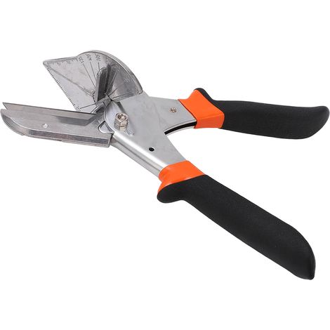 Cisaille à onglet d'angle avec 10 lames, ciseaux à biseau réglables en métal, outil de coupe angulaire (1/5)