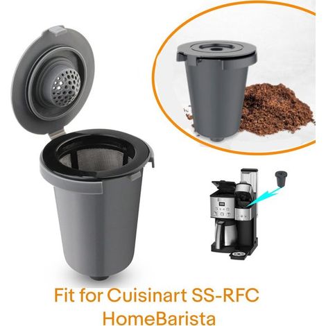 für Cuisinart / SS RCF / Home Ebarist Kaffeefilterbecher wiederverwendbar Filter Sieb Netz (1/5)
