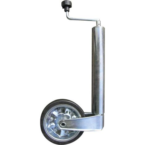 Imline – Roue jockey Ø60 mm – Galet en acier 200x65 mm – Charge max 400 kg – Réglage télescopique pour remorque et caravane (1/2)