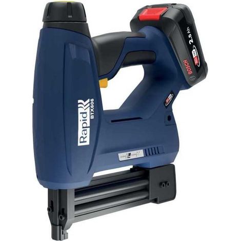 Agrafeuse a batterie 18V pour 606/12-25mm - 8/15-25mm - RAPID - BTX606 - Coffret + batterie 2.5Ah + chargeur