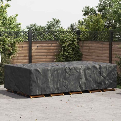 Funda para muebles de exterior Negro 315 x 180 x 74 cm 420D