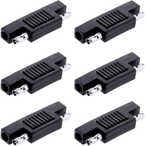 6 Pièces Connecteurs d'adaptateur de polarité inversée Solaire SAE pour câble d'extension à déconnexion Rapide SAE à SAE, Chargeur de Batterie de Panneau Solaire