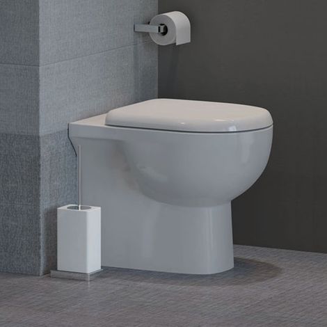 RAK Tonique Back to Wall Toilet 550mm Projection - Soft Close Seat (1/3)