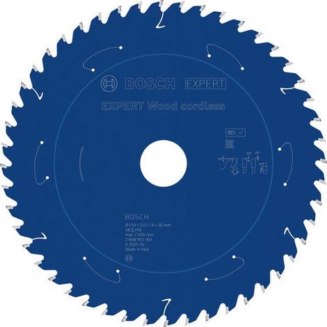 Bosch EXPERT Wood cordless Circular Saw Blade 210 x 2/1.4 x 30 mm T48 2608902160 (1/4)
