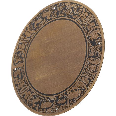 Plaque frontale en cuivre « Fortune » pour boîtes bois, style (1/5)