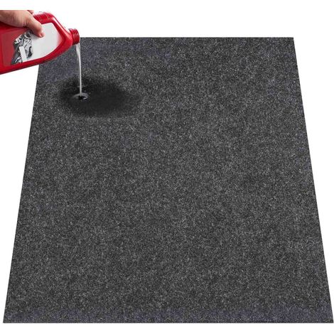 Mophorn – Tapis de sol de garage 2235,2x6096x2,4 mm – Protection antidérapante – Imperméable TPE – Facile à nettoyer et découper – Épaisseur 850 g/m²