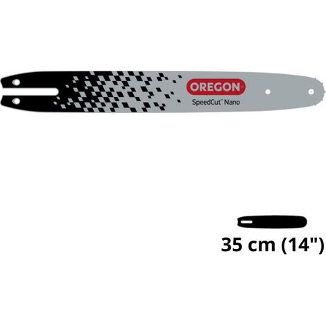 Oregon – Guide chaîne tronçonneuse 144TXLNA074 – Longueur 35 cm – Pas .325' – Jauge 1.1 mm – 59 maillons – SpeedCut™ Nano (1/3)