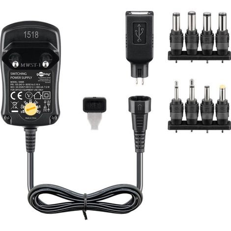 Adaptateur secteur universel USB 600mA pour téléphone portable Smartphone Tablet Wentronic NTS 600 (1/4)