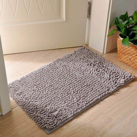 Tapis De Bain - Absorbant - Anti-dérapant - Microfibre Chenille - Pour Salle De Bain Et Toilettes - 40 X 60 Cm (1/3)