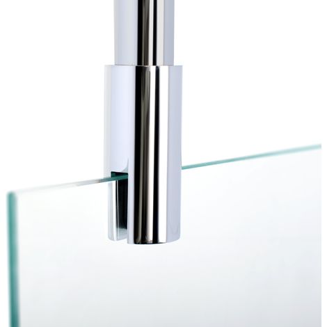 Barre de stabilisation au plafond pour paroi de douche 5-8 mm, 80 cm à raccourcir, barre de renfort, universelle Schulte, aspect chromé