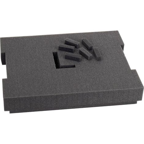 Bosch – Insert en mousse 1600A001S1 – Dimensions 405 x 315 x 85 mm – Compatible L-BOXX 136 et LS-BOXX 306 – Protection optimale des outils