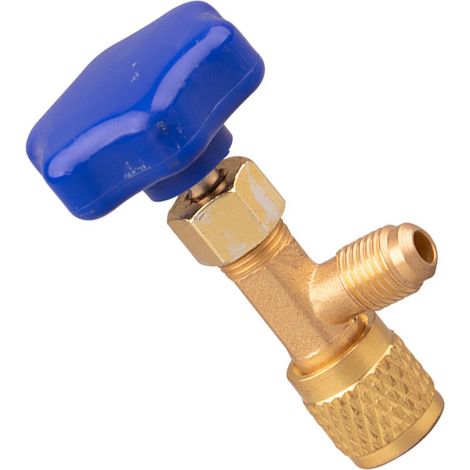 Adaptateur de commande de réfrigérant pour climatisation, filetage mâle, pour vanne frigorifique R22 et R134a (1/5)