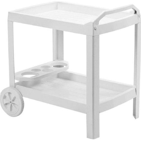 Carrito de resina para bebidas Astro Blanco Progarden (1/5)