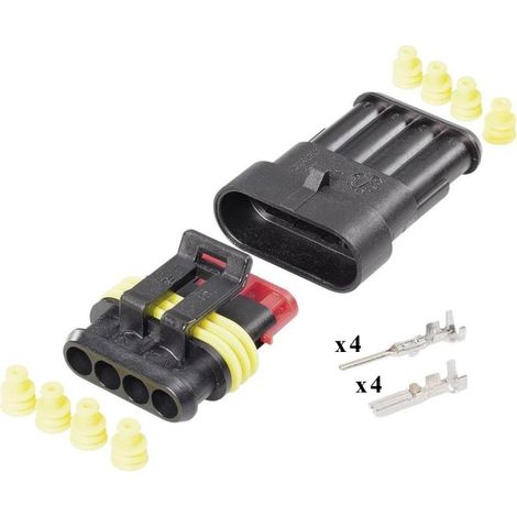 Kit Connettore SuperSeal Maschio Femmina 4 Vie