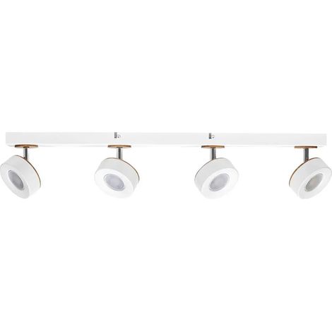 [GEBRAUCHT] B-Ware Osram Deckenstrahler Spot Lampe Led Pluto Weiß 4 Flammig Holz 3.000 K 19,2 W