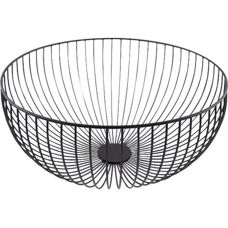 Corbeille à Fruits Wire Noire Design Filaire Moderne Et Aéré - Point Virgule