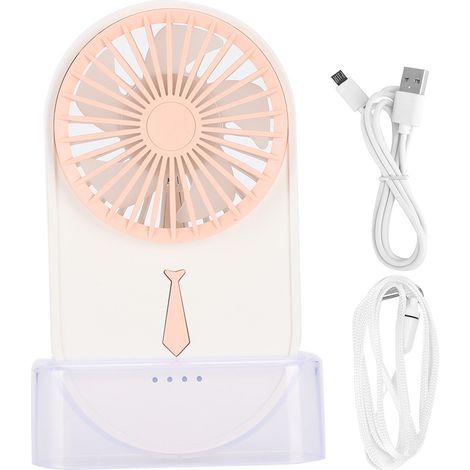 Mini ventilateur USB portable rechargeable, rafraîchisseur d'air réglable sur 4 niveaux, idéal pour les dortoirs et les bureaux.-AquaForge