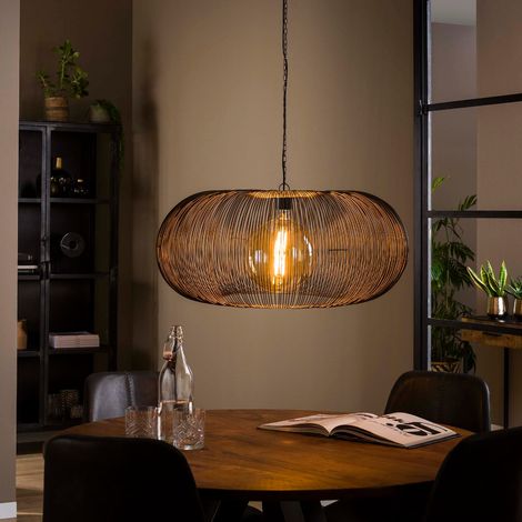 Suspension filaire ronde en métal 1 lampe TORSY (1/5)