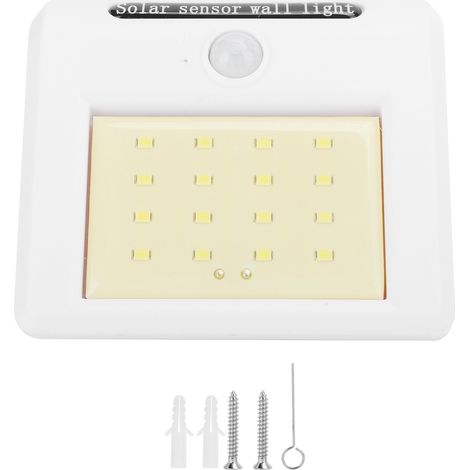 Solar-Außenleuchte mit Bewegungsmelder, 16 LEDs für Garten- und Wandbeleuchtung (1/5)