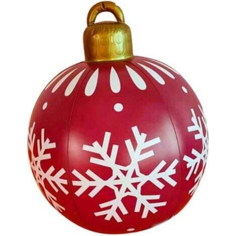 Giant 60cm Christmas bauble, transparent bauble, giant inflatable Christmas bauble, outdoor inflatable Christmas bauble, PVC Christmas decorations