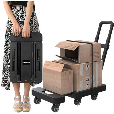 Carrello a mano pieghevole Mozos con piattaforma da 200 kg per il trasporto di merci. (1/5)