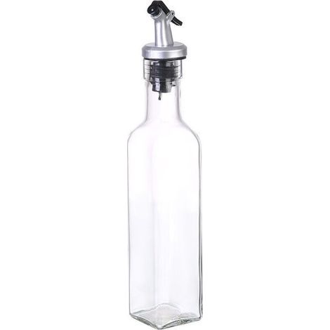 Bouteille Huile Olive, Distributeur D\'huile d\'olive, Flacons en Verre Et Bec Verseur pour Cuisine, avec Bec Verseur sans Goutte, Récipient à Condiments Liquides, 250ml (1/5)