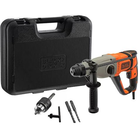 Trapano a percussione a filo - 800 W - BLACK+DECKER - accessori - scatola - BEHS02A-QS