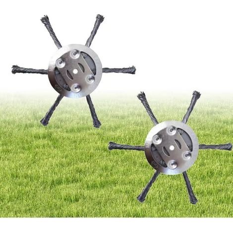 Tête de brosse en acier inoxydable à 6 lames, brosse métallique pour le brossage, accessoires de jardin (Style 2) (1/5)