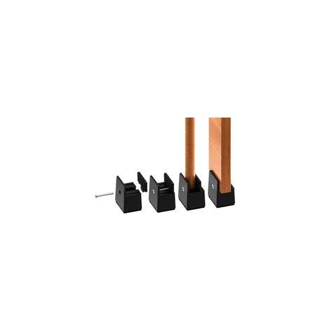 Rehausseur de pieds de lit réglable 5 cm – Soporte jusqu'à 2000 kg – Compatible con pies de 0 a 1,5 pouces – Para lits, canapés y mesas