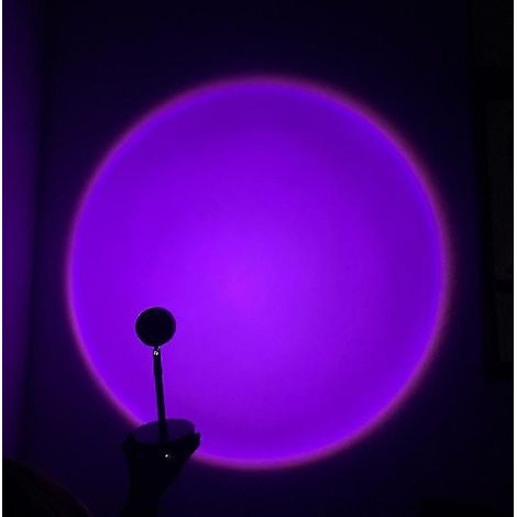 Projecteur LED à lumière violette, lampe d'ambiance inspirée des célébrités d'Internet (1/5)