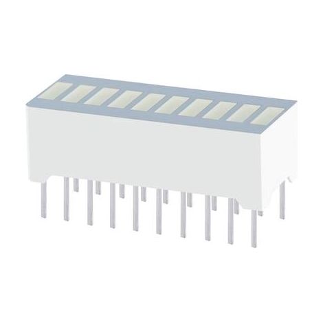 Kingbright DC-10CGKWA Bargraphe à LED x10 vert (l x H x P) 25.4 x 10.16 x 8 mm (1/2)