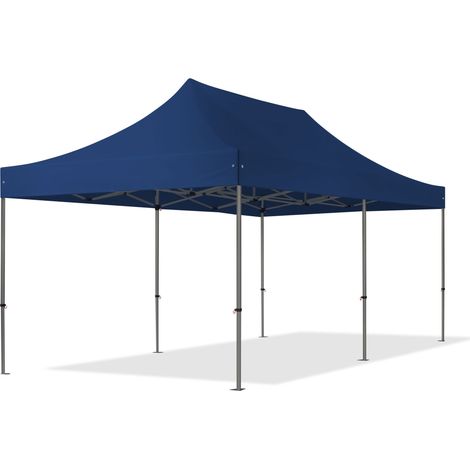 3x6m gazebo pieghevole, PREMIUM acciaio, blu scuro (1/5)