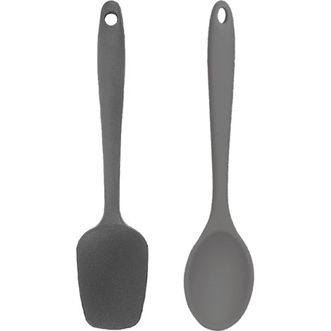 Ensemble Ustensiles Cuisine - Outils Silicone Spatule Anti Rayure - Pour Poêles Antiadhésives - Lot De 2 Pièces (1/5)