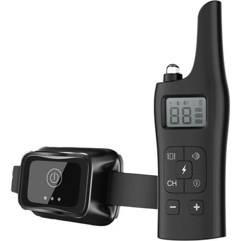 Dog Training Collar with Remote 800M, Rechargeable RGHS IP67 Waterproof Anti Bark Dog Collar with Vibration and Sounds for Small/Medium/Large Dogs (1/5)