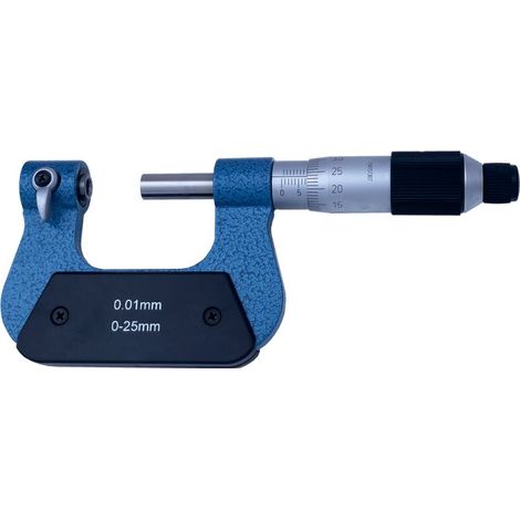 Bügelmessschraube mit 7 auswechselbaren Einsätzen 0,01 mm 50 - 75 mm