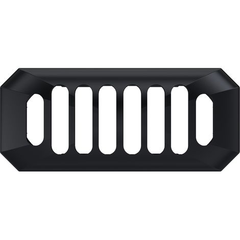 Old London Richmond Matt Black Overflow Cover - OVFL02C (1/2)
