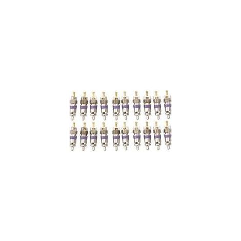 Noyaux de valve de climatisation automobile – Lot de 20 pièces, compatibles avec Mercedes-Benz, en laiton nickelé (1/5)