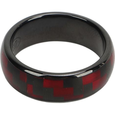 Bague intelligente fibre de carbone remplacement clé doigt pour Tesla Model 3 Model Y 20.6mm (1/5)