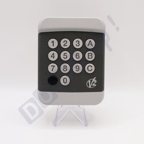 Clavier à code sans fil pour motorisation portail et garage – Fréquence 433,92 MHz – Étanche IP55 – Technologie Rolling Code – V2 Electronica (1/5)